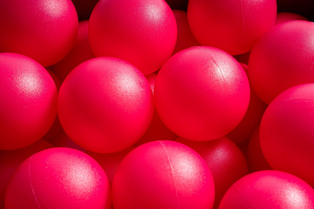 15 g commercial grade ball pit balls, rose matte color