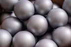 15 g commercial grade ball pit balls, silver matte color