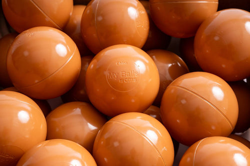 15 g commercial grade ball pit balls, almond color