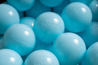 15 g commercial grade ball pit balls, bubble blue color