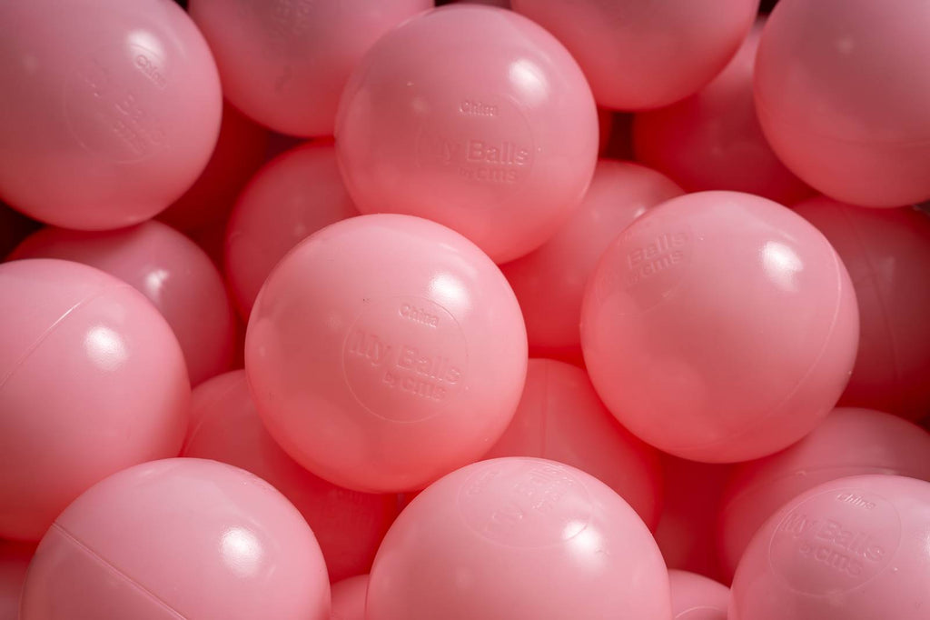 15 g commercial grade ball pit balls, bubble pink color