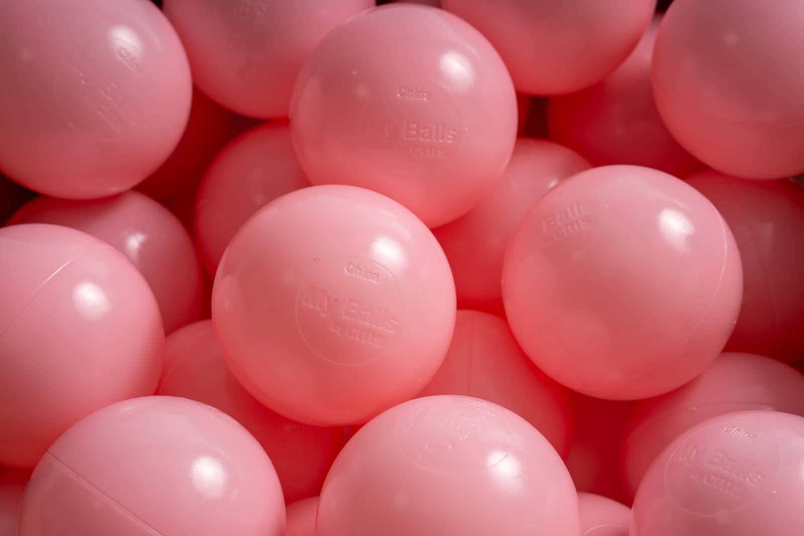 15 g commercial grade ball pit balls, bubble pink color