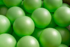 15 g commercial grade ball pit balls, candy green matte color