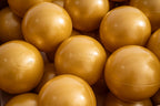 15 g commercial grade ball pit balls, gold color