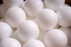 15 g commercial grade ball pit balls, white matte color