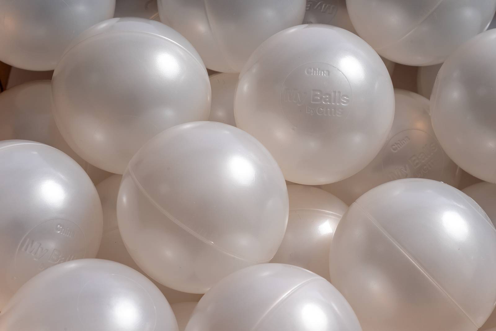 15 g commercial grade ball pit balls, pearl color