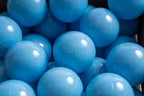 15 g commercial grade ball pit balls, powder blue color