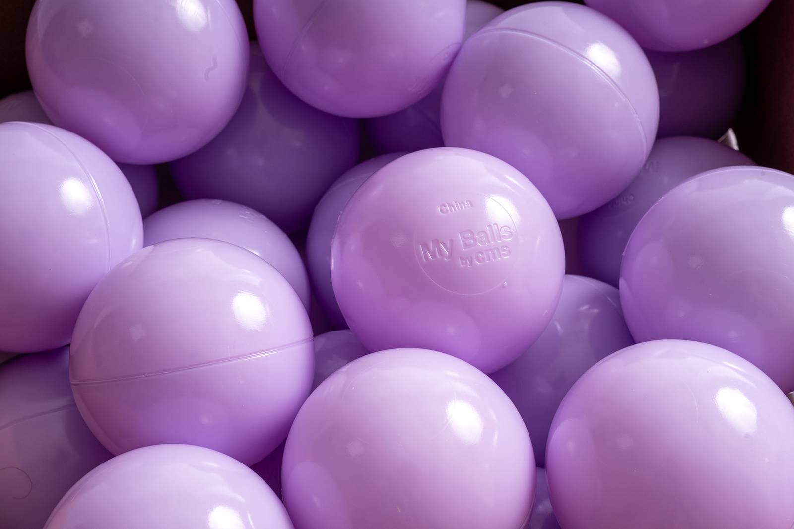 15 g commercial grade ball pit balls, powder purple color