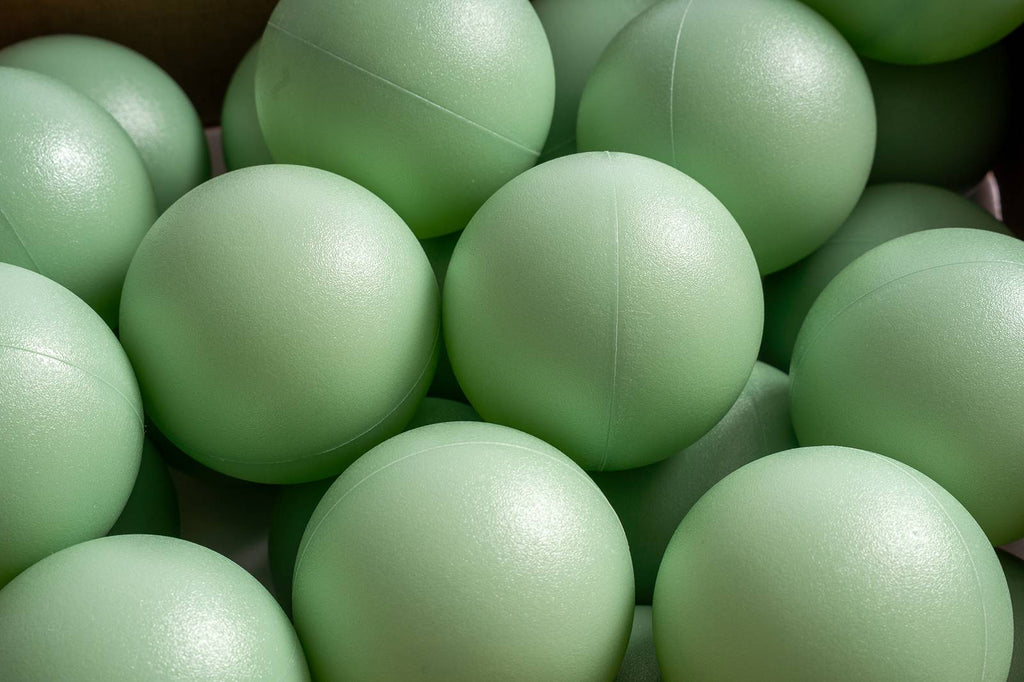 15 g commercial grade ball pit balls, sage matte color