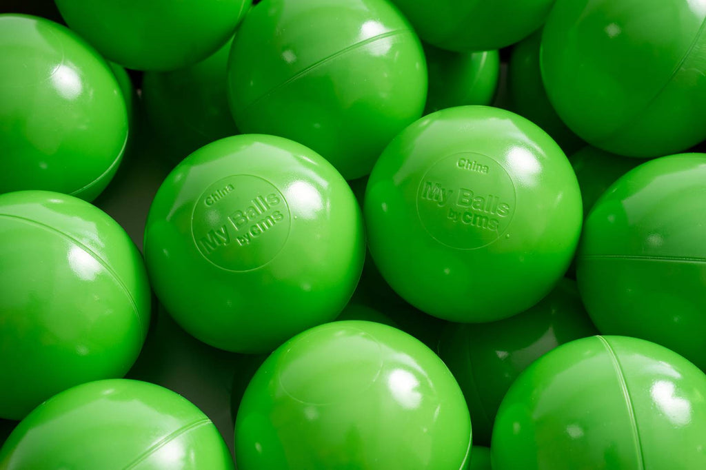 15 g commercial grade ball pit balls, green color