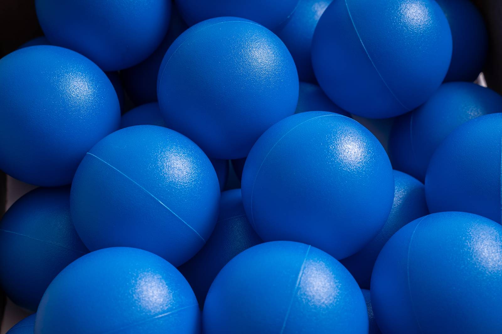 15 g commercial grade ball pit balls, matte blue color