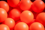 15 g commercial grade ball pit balls, orange matte color
