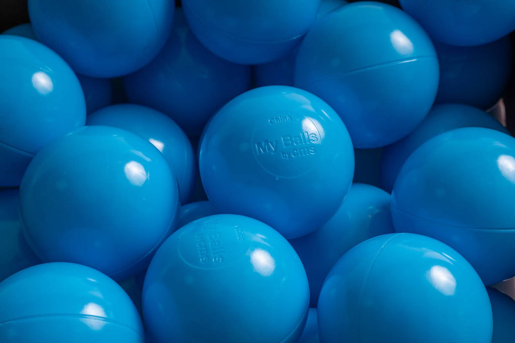 15 g commercial grade ball pit balls, sky color