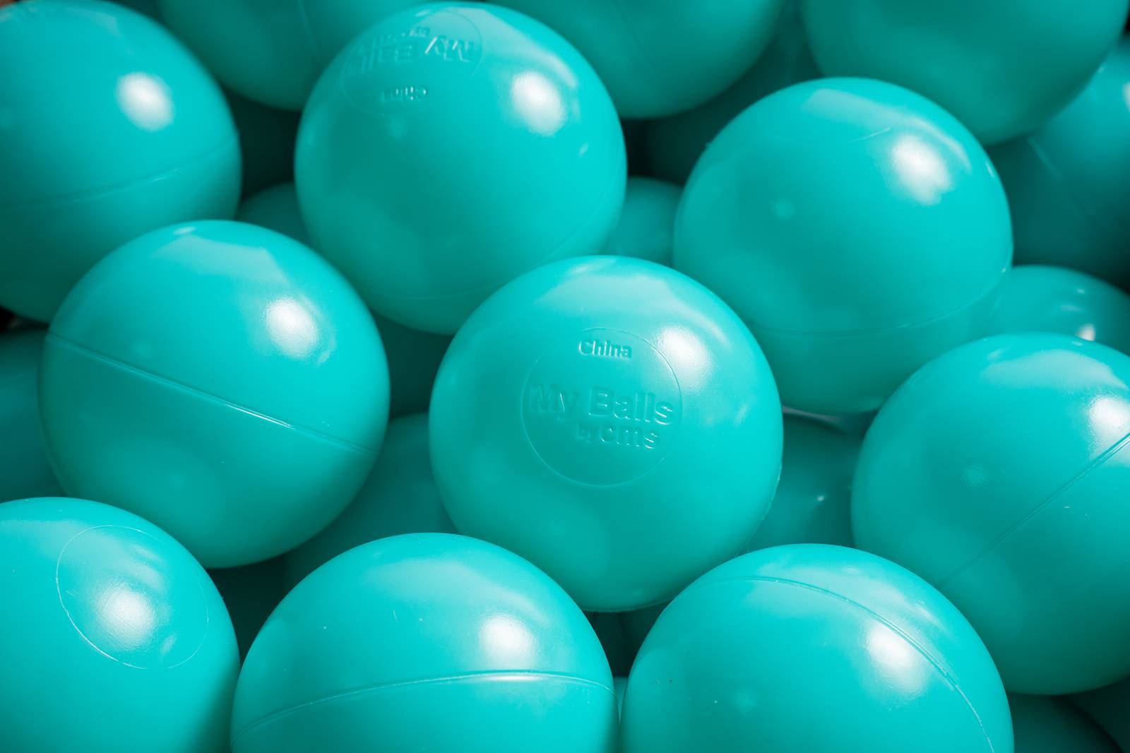 15 g commercial grade ball pit balls, teal color